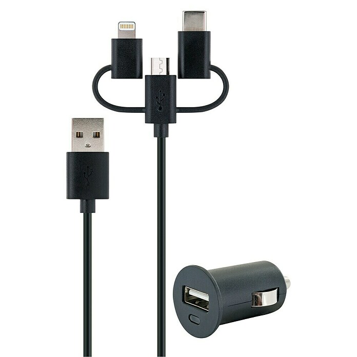 Schwaiger USB-Kfz-Ladegerät (Kunststoff, USB-A-Buchse, 12 V) | BAUHAUS