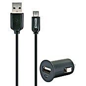 Schwaiger USB-Kfz-Ladegerät (Schwarz, Kabeltyp: USB Micro B, Kunststoff, 12 V) | BAUHAUS