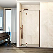 GME Mampara de ducha frontal Glass D (110 x 195 cm, Cobre, An x Al: 110 (60/50) x 195 cm) | BAUHAUS