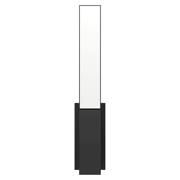 Eglo LED-Außenwandleuchte Ugento - 9 W, 60 x 15,5 x 31,5 cm, Schwarz, IP44 - Schlanke, rechteckige schwarze Stele mit integriertem weißen Display. Ideal für Werbung oder Information in modernen Innenräumen.