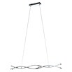 Eglo Lasana 2 Lámpara colgante LED (35 W, L x An x Al: 100 x 8 x 120 cm, Cromo, Blanco cálido) | BAUHAUS