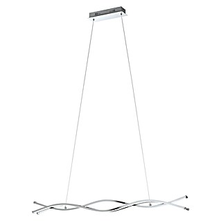 Eglo Lasana 2 Lámpara colgante LED (35 W, L x An x Al: 100 x 8 x 120 cm, Cromo)
