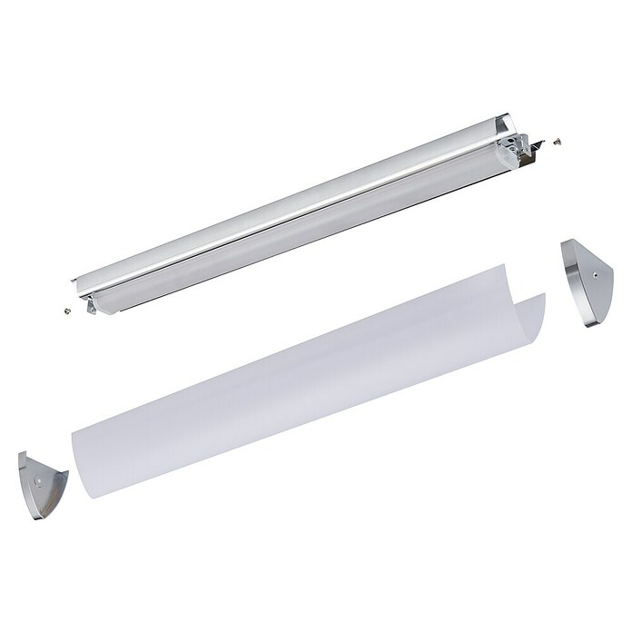 Eglo LED-Wand- & Deckenleuchte Gita 2 (16 W, Weiß, L x B x H: 60 x 7,5 x 7,5 cm)