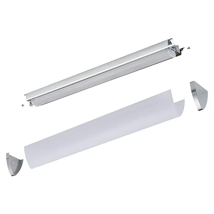 Eglo LED-Wand- & Deckenleuchte Gita 2 - 16 W, L x B x H: 60 x 7,5 x 7,5 cm, Weiß, Neutralweiß - Eine auffällige Bildaufnahme der LED-Wandleuchte, die sich durch ihr modernes Design und ihre effiziente Beleuchtung auszeichnet.