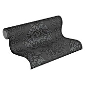 AS Creation Metropolitan Stories Vliestapete Damask (Grau/Schwarz, Ornament, 10,05 x 0,53 m)