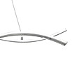 Eglo Lasana 2 Lámpara colgante LED (35 W, L x An x Al: 100 x 8 x 120 cm, Cromo, Blanco cálido) | BAUHAUS
