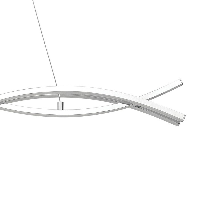Eglo Lasana 2 Lámpara colgante LED (35 W, L x An x Al: 100 x 8 x 120 cm, Cromo, Blanco cálido) | BAUHAUS