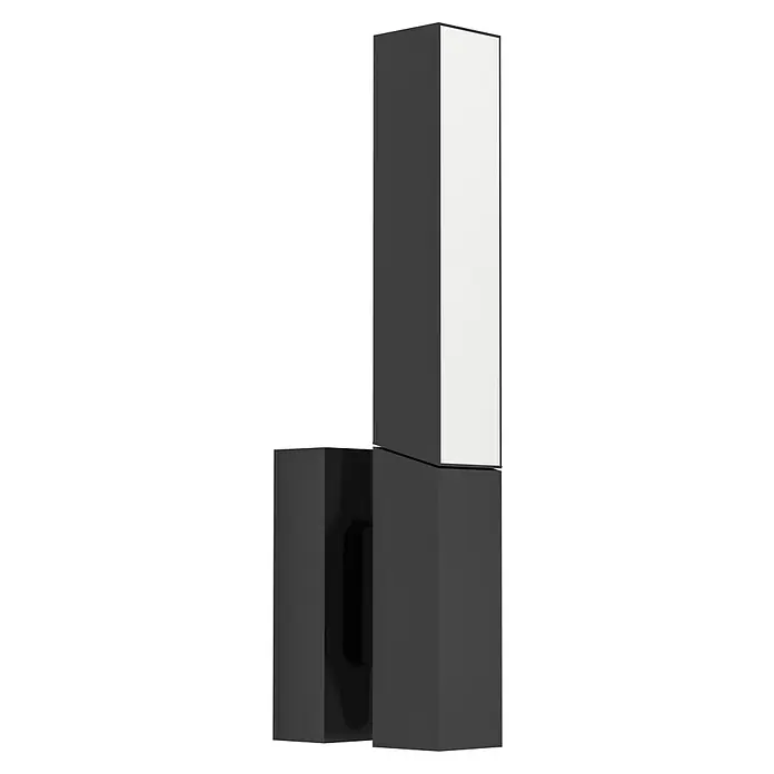 Eglo LED-Außenwandleuchte Ugento - 9 W, 60 x 15,5 x 31,5 cm, Schwarz, IP44 - Stylischer, schwarzer und weisser Spender. Das hochglänzende Design verleiht Ihrem Badezimmer einen Hauch von moderner Eleganz.