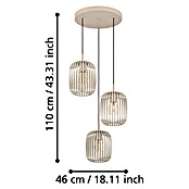 Eglo Romazzina Pendelleuchte (120 W, Ø x H: 46 x 110 cm, Sandfarben, E27) | BAUHAUS