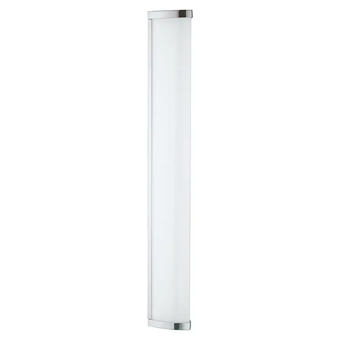 Eglo LED-Wand- & Deckenleuchte Gita 2 - 16 W, L x B x H: 60 x 7,5 x 7,5 cm, Weiß, Neutralweiß - Stilvolle LED-Wandleuchte mit Chromrahmen und diffuser Beleuchtung für moderne Badezimmer und Flure.