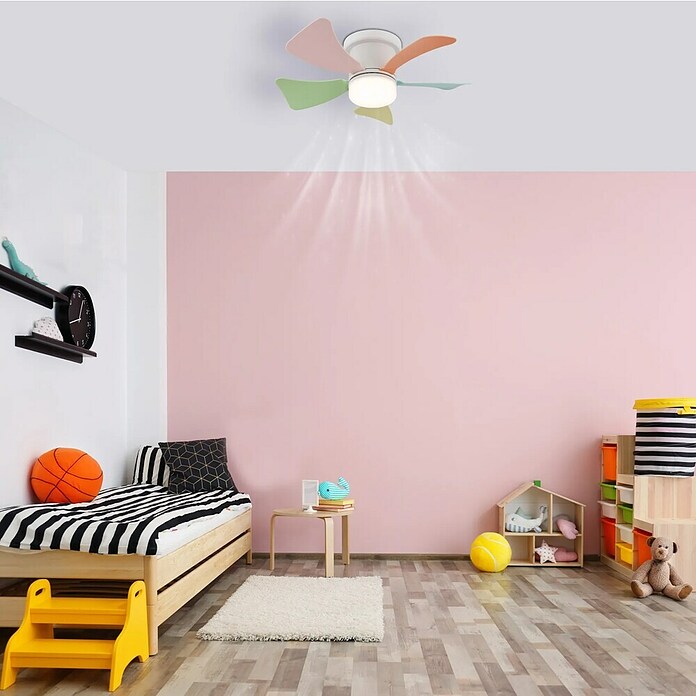 Globo Stropni ventilator Hines  (Višebojni, Promjer: 40,6 cm, 10 W) | BAUHAUS