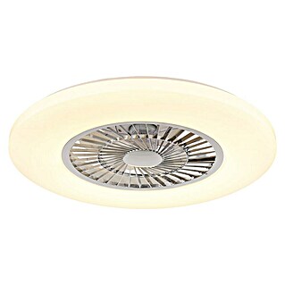 Globo Plafondventilator Alva met verlichting (Chroom / Wit, Diameter: 59,5 cm, 40 W)