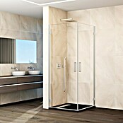 GME Mampara de ducha esquinera Glass K (L x An x Al: 70 x 40 x 195 cm, Nickel) | BAUHAUS
