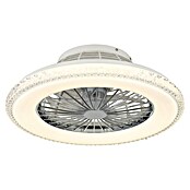 Globo Plafondventilator Carusso met verlichting (Chroom / Wit, Diameter: 50 cm, 40 W) | BAUHAUS