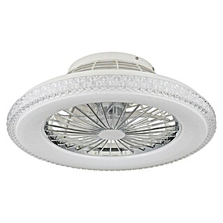 Globo Stropni ventilator Corruso (Bijelo-srebrna, Promjer: 50 cm, 40 W)