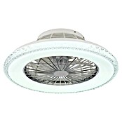 Globo Plafondventilator Carusso met verlichting (Chroom / Wit, Diameter: 50 cm, 40 W) | BAUHAUS