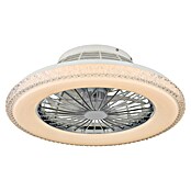 Globo Plafondventilator Carusso met verlichting (Chroom / Wit, Diameter: 50 cm, 40 W) | BAUHAUS