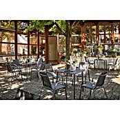Sunfun Gastro Gartentisch (L x B x H: 74,5 x 75 x 74,5 cm, Stahl, Night-Grey, Stapelbar) | BAUHAUS