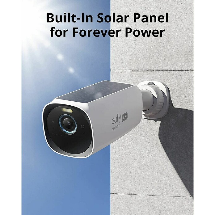 Eufy Nadzorna kamera eufyCam 3/4K  (Solarno napajanje baterije) | 1335 - Alarmanlagen/Videoüberwachung/inkl Zubehör | AAHC - Sicherheitsshop | AAH - Sicherheit | AA - Eisenwaren | A - Eisenwaren | BAUHAUS