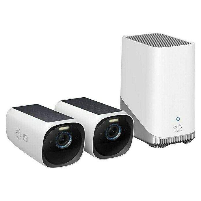 Eufy Set za nadzorno kamero eufyCam 3/4K  (Ločljivost: 3.840 x 2.160 slikovnih pik, Komplet dveh kamer in osnovne postaje) | 1335 - Alarmanlagen/Videoüberwachung/inkl Zubehör | AAHC - Sicherheitsshop | AAH - Sicherheit | AA - Eisenwaren | A - Eisenwaren | BAUHAUS