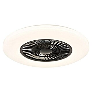 Globo Plafondventilator Alva met verlichting (Zwart / Wit, Diameter: 59,5 cm, 40 W)