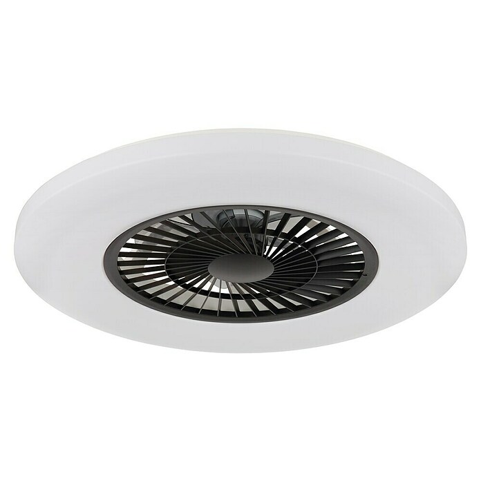 Globo Plafondventilator Alva met verlichting (Zwart / Wit, Diameter: 59,5 cm, 40 W) | BAUHAUS