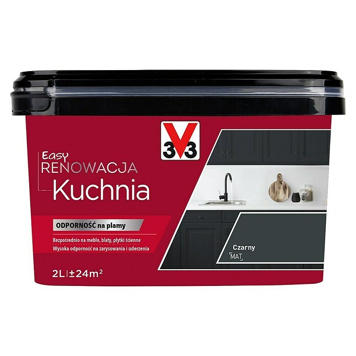 V33 Obnovitvena barva Renovation Perfection  (Črna mat, 2 l, Mat, Ustrezno za: Kuhinje) | 5915 - Sonstige Spezialfarben | HADH - Spezialfarben | HAD - Farben | HA - Farben | H - Innendeko/Farben | BAUHAUS