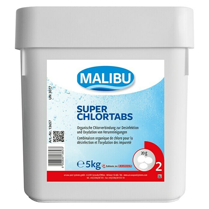 Malibu Super-Chlortabs 20 g (5 kg)
