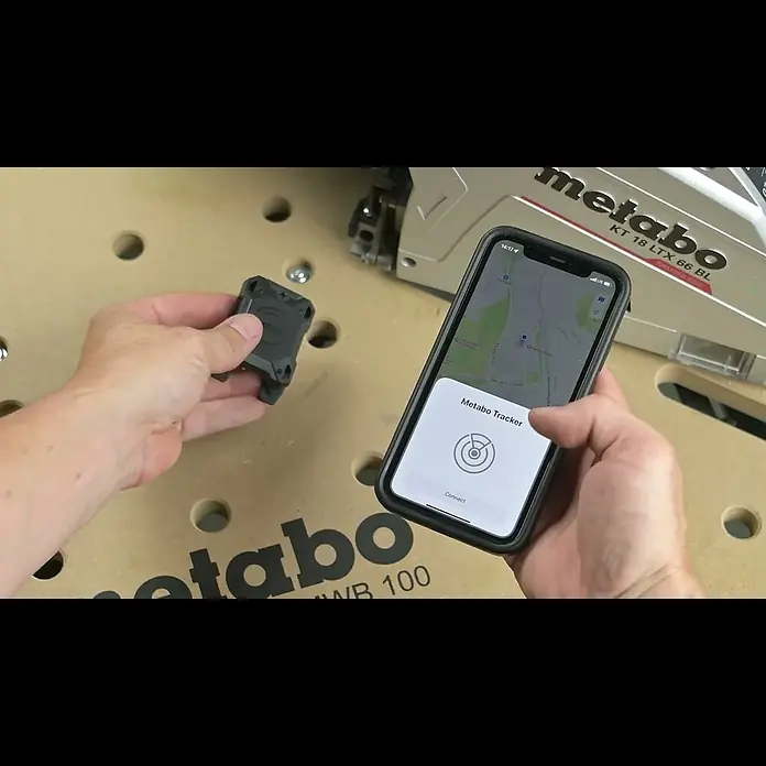 Metabo Werkzeug-Tracker - Smarte Steuerung: iOS/Apple Find My Netzwerk - Tracker: Always keep an eye on your tools