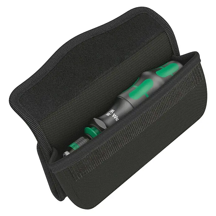 Wera Kraftform Kompakt Schraubendreher-Set 20 Tool Finder 2 - 13 -tlg. - Die Wera Werkzeughülle mit einem Schraubendreher mit grünem Griff, die ideale Aufbewahrungslösung für unterwegs oder in der Werkstatt.