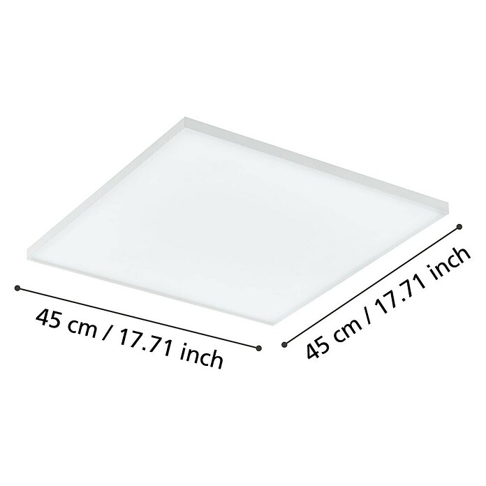 Eglo LED panel Turcona-Z  (22,8 W, Do x Š x V: 45 x 45 x 7,5 cm, Bela, RGBW) | 3016 - Deckenleuchte | CACB - Deckenleuchten | CAC - Indoorleuchten | CA - Beleuchtung | C - Elektro | BAUHAUS