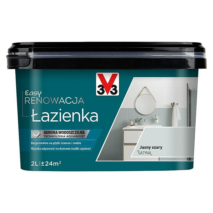 V33 Obnovitvena barva Renovation Perfection  (Svetlo siva, 2 l, Ustrezno za: Kopalnice) | 5915 - Sonstige Spezialfarben | HADH - Spezialfarben | HAD - Farben | HA - Farben | H - Innendeko/Farben | BAUHAUS