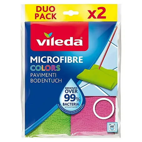 Vileda Microfibre Bodentuch Colors Duo Pack