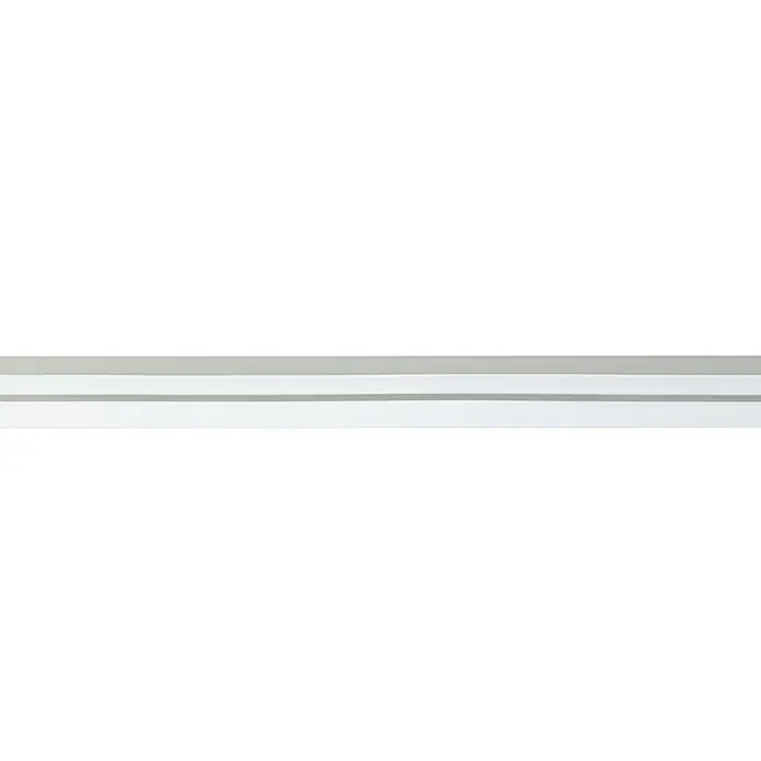 Eglo Connect LED-Stripes Neon-Stripe-Z - 5 cm, Lichtstrom: 3.400 lm, RGBW - Gerade, horizontale LED-Leuchte mit klarem, weißem Lichtband vor dunklem Hintergrund. Das Design ist schlicht und minimalistisch.