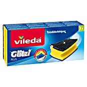 Vileda Topfreiniger Glitzi Plus (Glitzi Härtegrad: 2, 3 Stk., Antibakteriell)