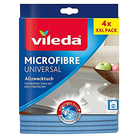 Vileda Microfibre Allzwecktuch MULTI (Mikrofaser, 4 Stk.)