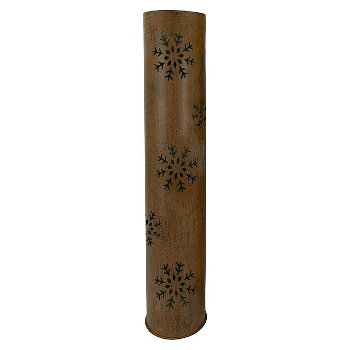 Metall-Laterne (Braun, Stern und Schneeflocke, 16 x 86 cm) | BAUHAUS