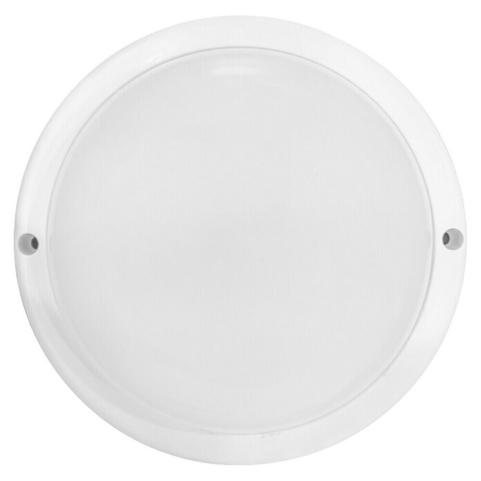 Ferotehna Vanjska zidna LED svjetiljka Minsk Round  (18 W, 155 x 155 x 37 mm, Bijela, IP54) | BAUHAUS