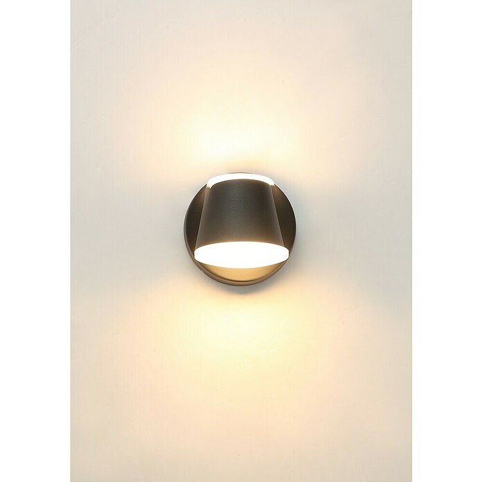 Ferotehna Vanjska zidna LED svjetiljka Denton  (9 W, 135 x 120 x 120 mm, Crna, IP54) | BAUHAUS