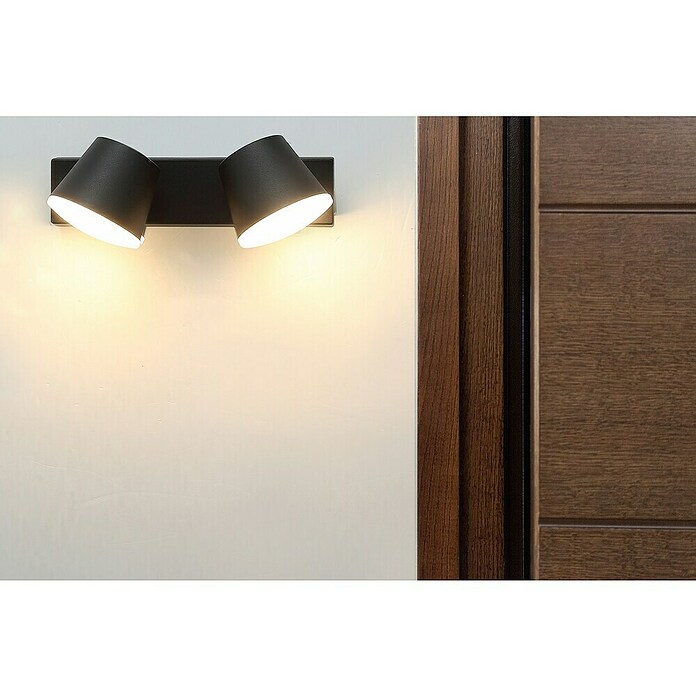 Ferotehna LED zunanja stenska svetilka Denton  (10 W, 265 x 90 x 130 mm, Črna, IP54) | 3078 - Wandleuchte Outdoor | CAJA - Outdoorleuchten Hochvolt | CAJ - Outdoorleuchten | CA - Beleuchtung | C - Elektro | BAUHAUS