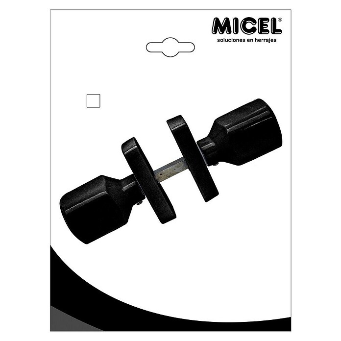 Micel Brimic Pomo para puerta 6807 Negro (L x An: 70 x 29 mm, Aluminio)