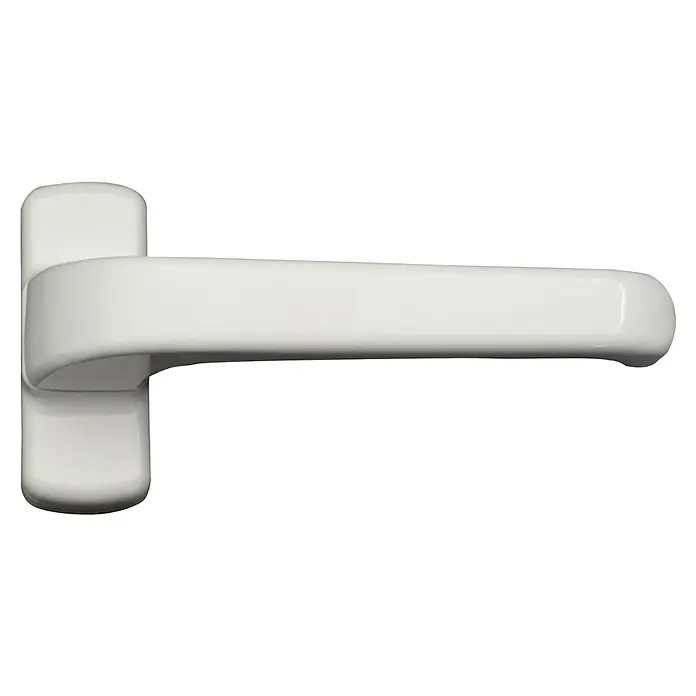 Micel Brimic Conjunto de picaporte 6800 - Aluminio, Blanco - Elegante manija de ventana blanca, diseño minimalista para ventanas modernas, que combina material de calidad y finas terminaciones.