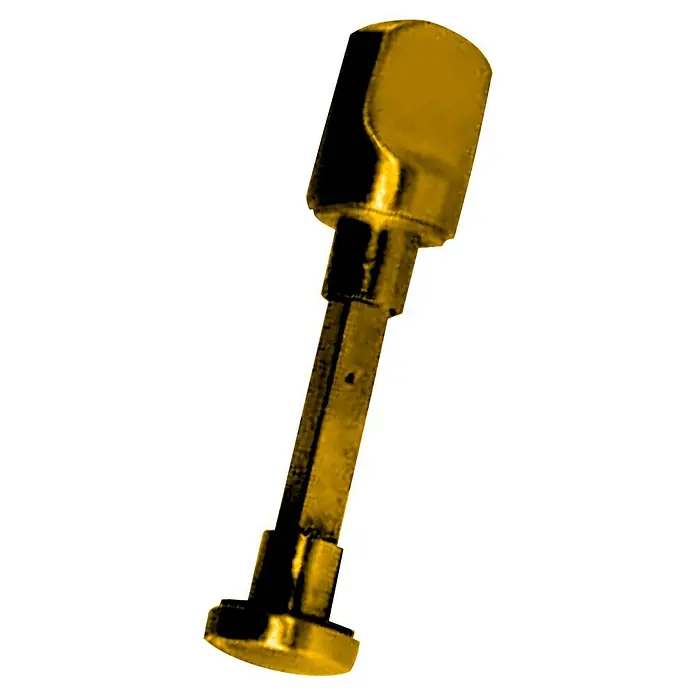 Micel Brimic Pestillo con bloqueo 170695 - Pulido - Pomo dorado para guitarra con eje moleteado, ideal para un control preciso del tono y una mejora elegante.