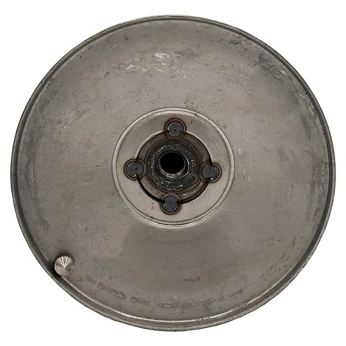 Micel Pomo giratorio 11904 - Latón - Bobina metálica con apertura central y cuatro puntos de fijación. Ideal para aplicaciones industriales y procesos de bobinado precisos.