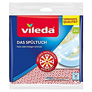 Vileda Microfibre Spültuch Extra Power (Mikrofaser, 2 Stk.)