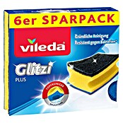 Vileda Topfreiniger Glitzi Plus (Glitzi Härtegrad: 2, 6 Stk., Antibakteriell)