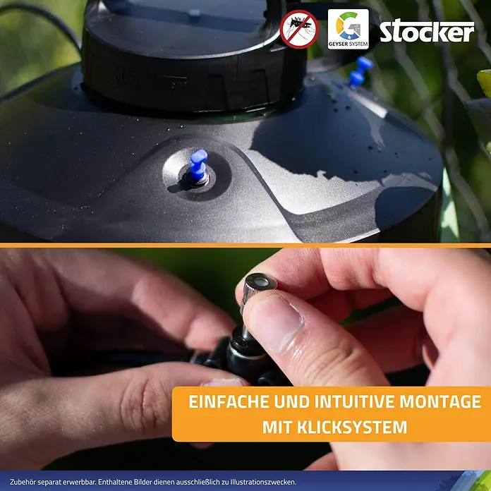 Stocker Geyser Düsen-Set - Passend für: Stocker Geyser Nebulisator - Stocker Geysersystem: Einfache, intuitive Montage mit Klicksystem für eine schnelle und unkomplizierte Installation.
