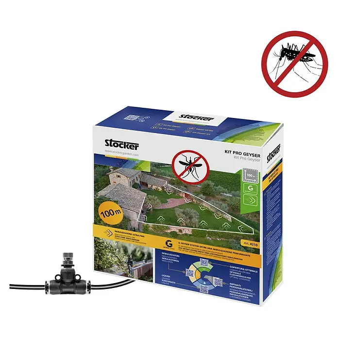 Stocker Geyser Zubehör-Set Kit Pro - Passend für: Stocker Geyser-Vernebler - Stocker Kit Pro Geyser zur Insektenbekämpfung im Garten, mit ultrafeiner Vernebelung für optimalen Schutz.
