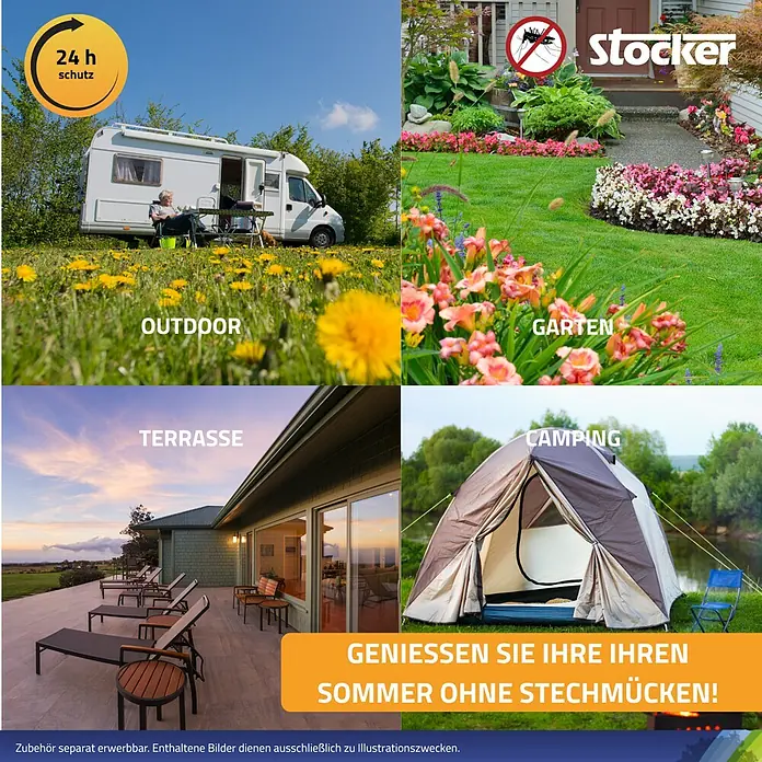 Stocker Geyser Stechmückenschutz Nebuzan - 1.000 ml - Stocker Insektenschutz für Outdoor, Garten, Terrasse und Camping. Genießen Sie einen Sommer ohne Stechmücken!