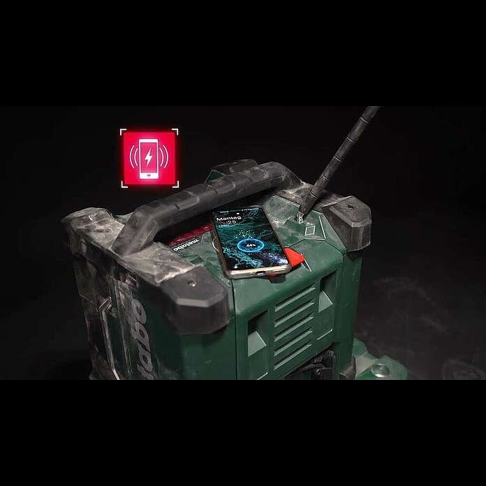 Metabo CAS 18V Accubouwradio RC 12-18 32 W BT DAB+ (18 V, Excl. accu, 87,5 - 108,0 kHz FM) | BAUHAUS
